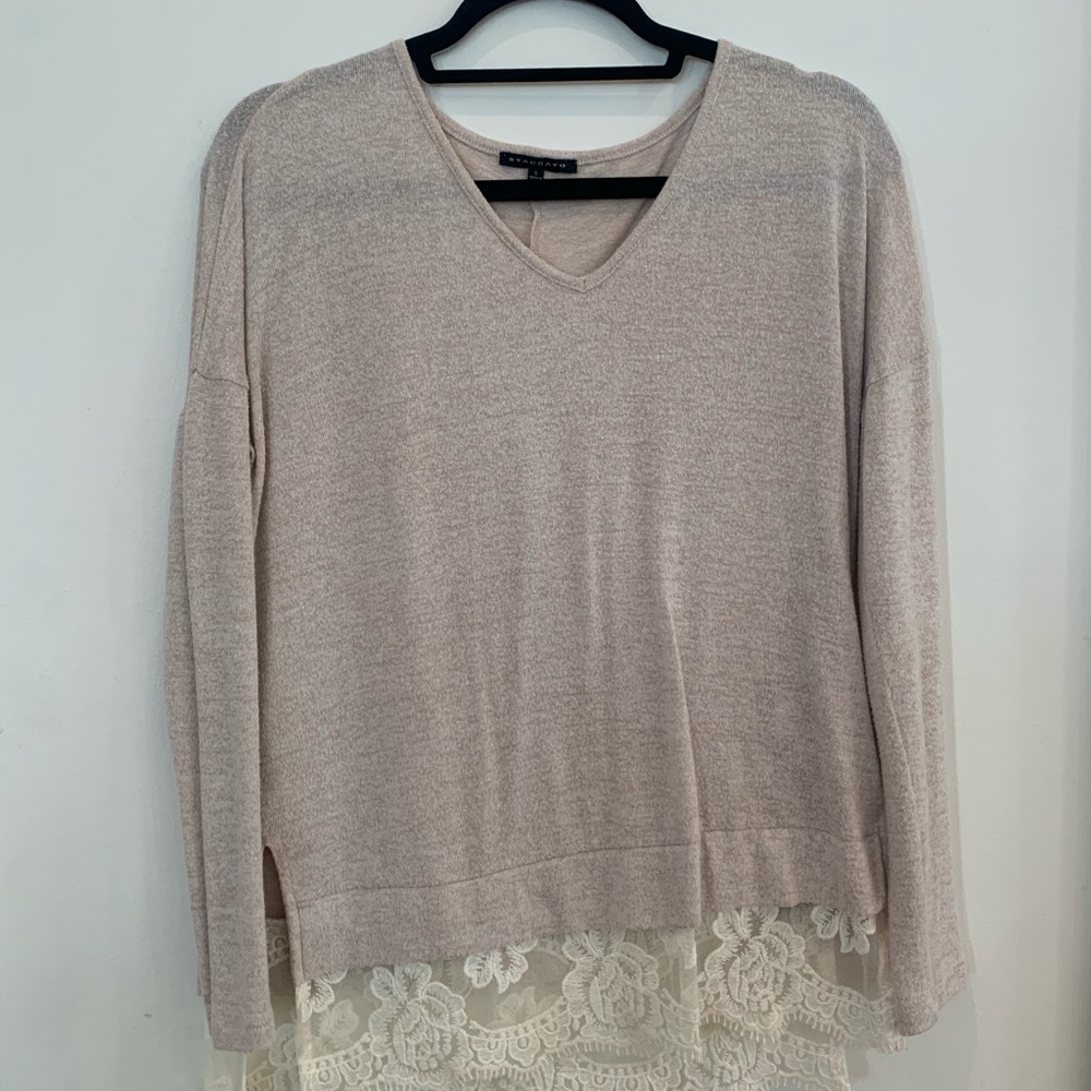 Staccato Beige Knit Top